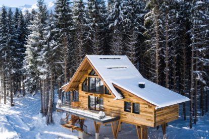 Een privé wintervakantie in een boomhuis of boerenchalet